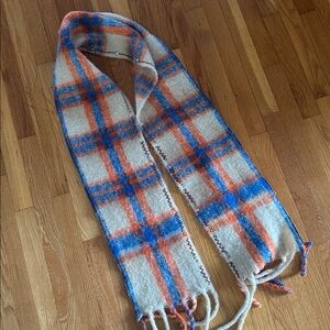 Free People Scarf NWOT in Blue / Orange